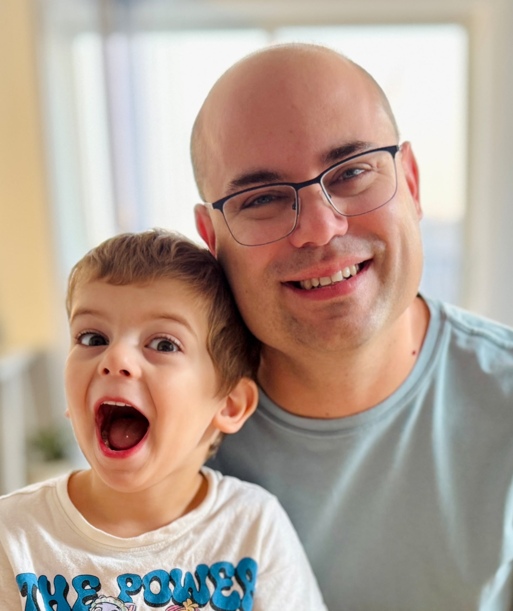 Lorenzo Baloci and his son Liam